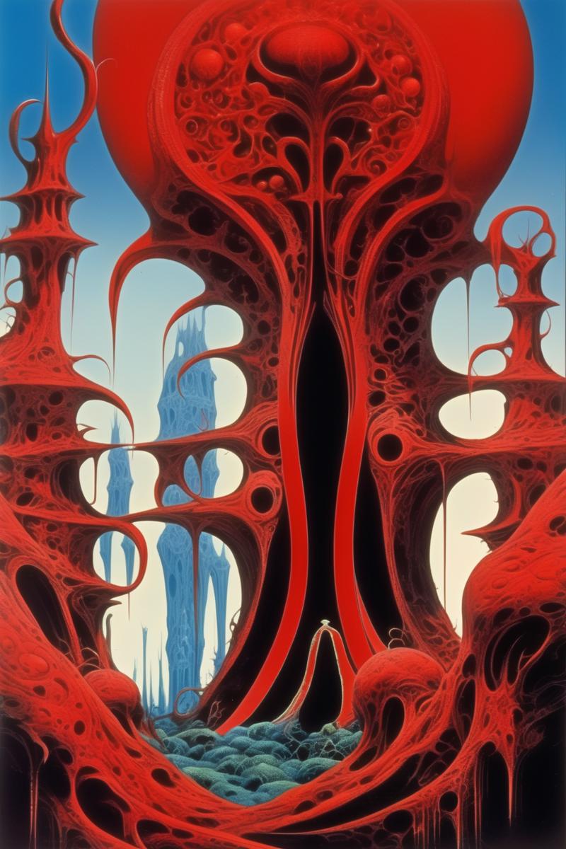 00542-2296194149-_lora_Philippe Druillet Style_1_Philippe Druillet Style - A fantastical, otherworldly Bloodmage in the style of Roger Dean.png